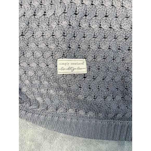 Simply Southern Women’s Sweater Grey Snap Tunic Size Medium - Picture 4 of 11